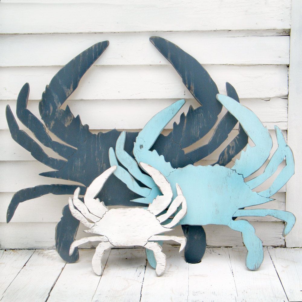 Blue Crab Decor Coastal Wall Decor Supersized Blue Crab Wall – Etsy | Crab  Decor, Blue Crab Decor, Crab Art Intended For Crab Wall Art (Photo 6 of 15)