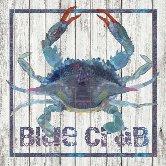Blue Crab Wall Art Giclee Canvas Or Fine Art Paper – Two Can Art Within Crab Wall Art (View 11 of 15)
