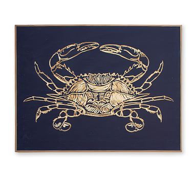 Carved Wood Crab Wall Art | Pottery Barn Within Crab Wall Art (Photo 5 of 15)