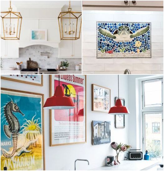 Coastal Nautical Beach Art Ideas For The Kitchen Intended For Nautical Tropical Wall Art (View 13 of 15)