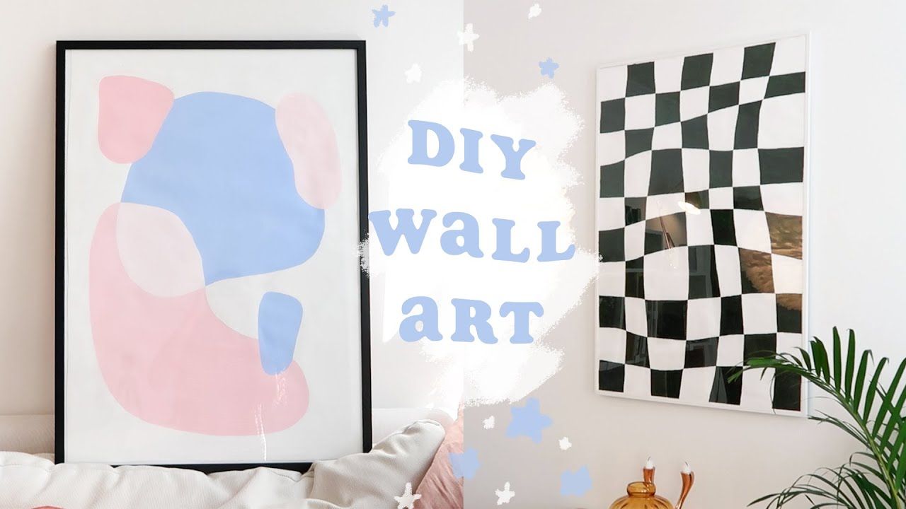 Diy Wall Art – Easy And ✨aesthetic✨ Wall Decor – Youtube With Aesthetic Wall Art (View 11 of 15)