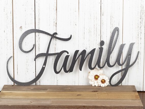 Family Metal Sign Metal Wall Art Wall Hanging Metal Wall – Etsy Italia Within Family Wall Sign Metal (View 2 of 15)