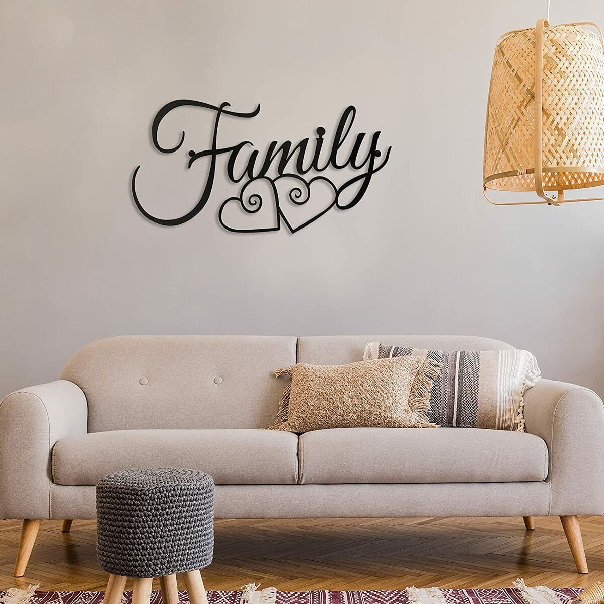 Family Wall Sign Family Wall Decor Sign Family Word Wall Art Family Wall  Hanging | Ebay Within Family Word Wall Art (View 11 of 15)