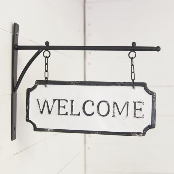 Hanging Metal Welcome Sign | Metal Welcome Sign, Metal Signs, Outdoor Welcome  Sign Throughout Vintage Metal Welcome Sign Wall Art (View 6 of 15)