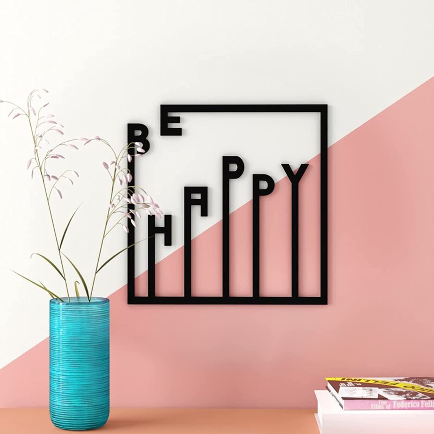 Jv Home Happy Metal Wall Art Collection Hanging Wall Décor Home Decoration  Metal Accents For Living Room, Bedroom, Garden, Bathroom, Fence 16x16 Inch  | Best Buy Canada With Bathroom Bedroom Fence Wall Art (View 9 of 15)