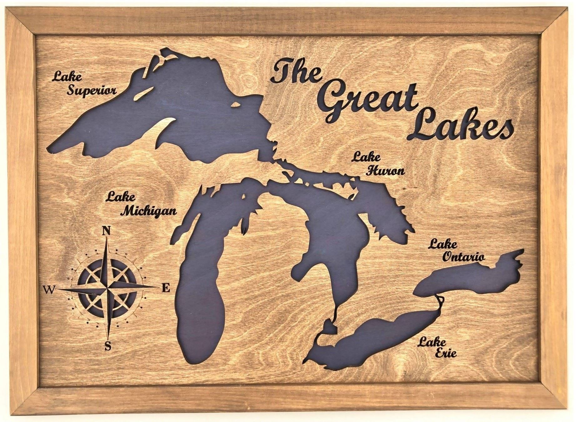 Lake Maps Of Ontario (24" X 36") 3d Custom Made Laser Cut  Engraved Wall Art | Ebay Pertaining To Intricate Laser Cut Wall Art (View 12 of 15)