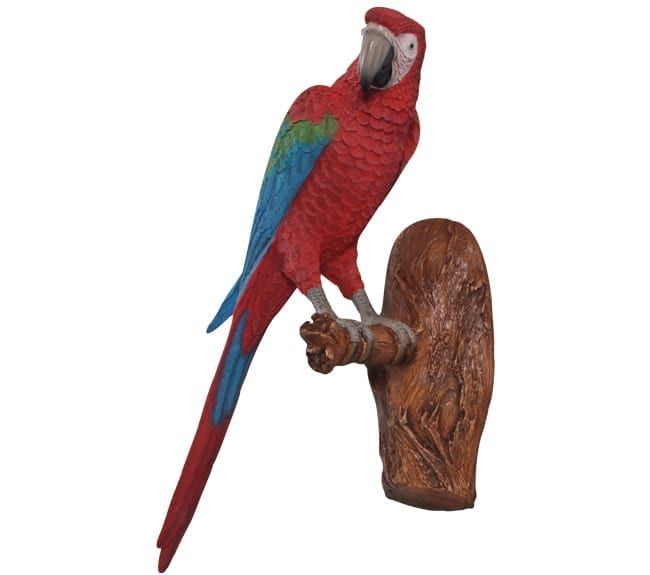 Macaw Parrot Wall Decor (red & Blue) Sculptures With Bird Macaw Wall Sculpture (View 4 of 15)