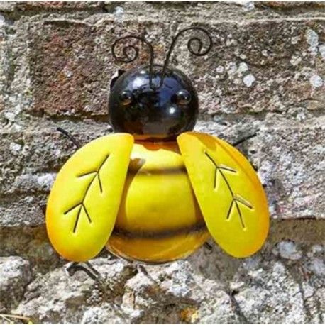 Medium Wall Art Metal Bee Ornament – Moles Garden Store In Bee Ornament Wall Art (View 7 of 15)