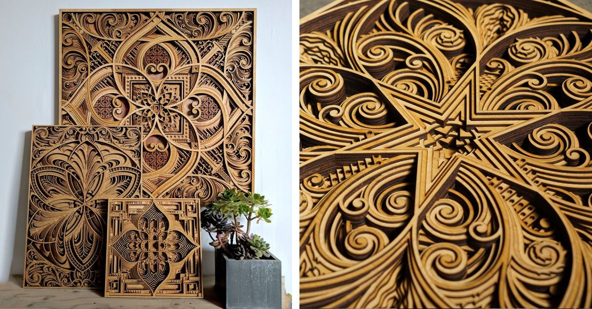 Mesmerizing Laser Cut Wood Wall Art Feature Layers Of Intricate Patterns With Intricate Laser Cut Wall Art (View 14 of 15)