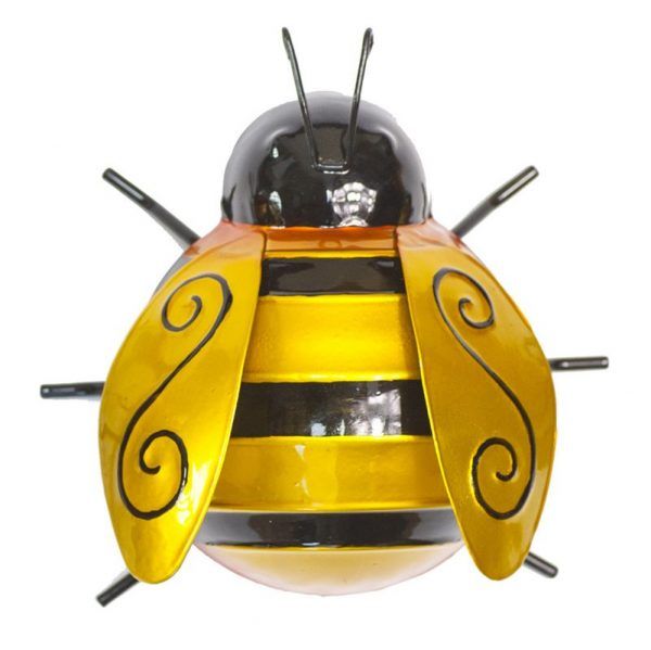 Metal Bumble Bee Medium (ft05) | Wall Art | Craft Works Gallery Intended For Metal Wall Bumble Bee Wall Art (View 11 of 15)