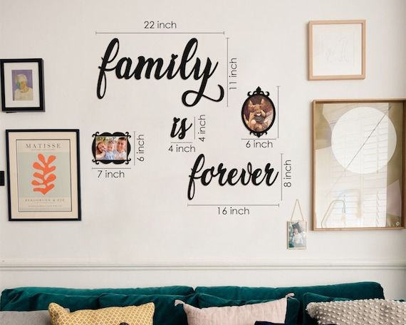 Metal Family Is Forever Sign Metal Wall Art Home Decor Wall – Etsy Regarding Family Wall Sign Metal (Photo 4 of 15)
