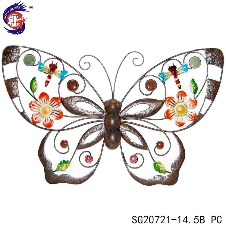 Metal Hovering Butterfly Wall Art Ornaments For Indoors Bathroom Bedroom  Living Room Dining Room Or Outdoors Garden Yard Fence Tree Decoration –  China Home Decoration And Country Wall Decor Price | Made In China With Regard To Bathroom Bedroom Fence Wall Art (View 6 of 15)