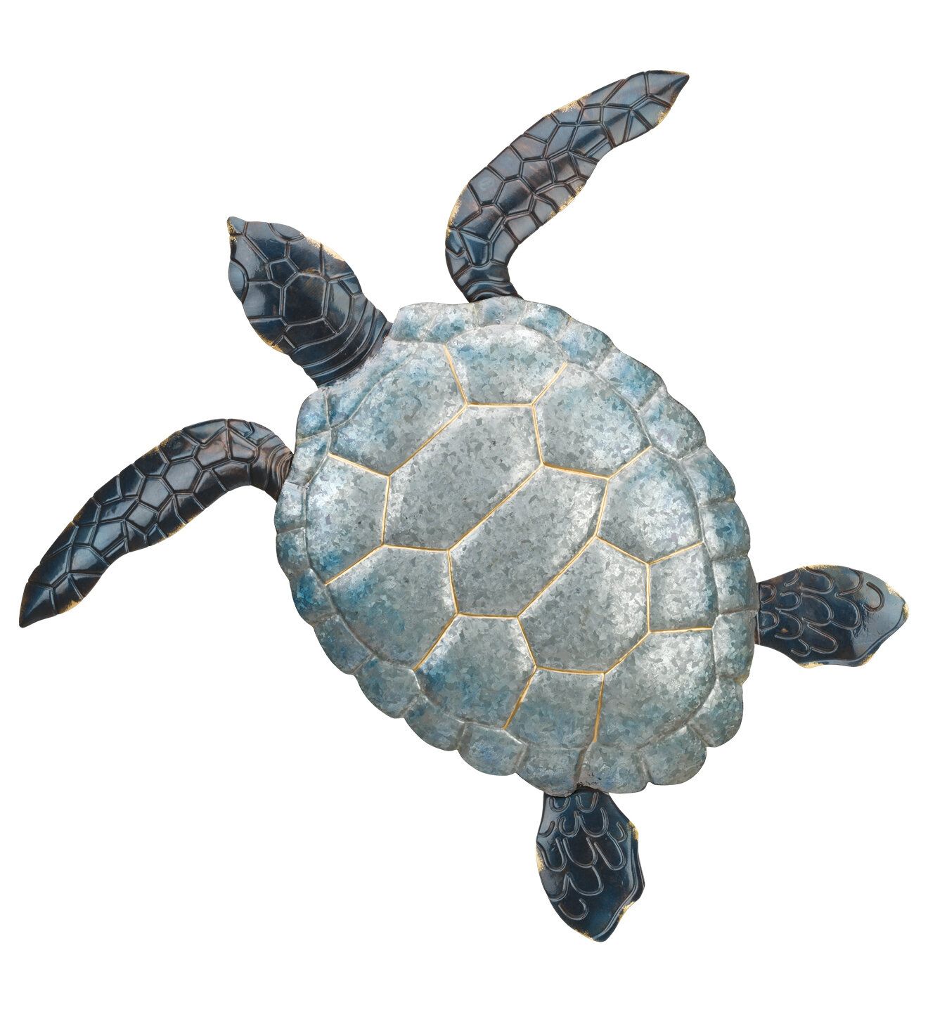 Regal Art & Gift Galvanized Sea Turtle Wall Décor & Reviews | Wayfair With Turtle Wall Art (View 6 of 15)