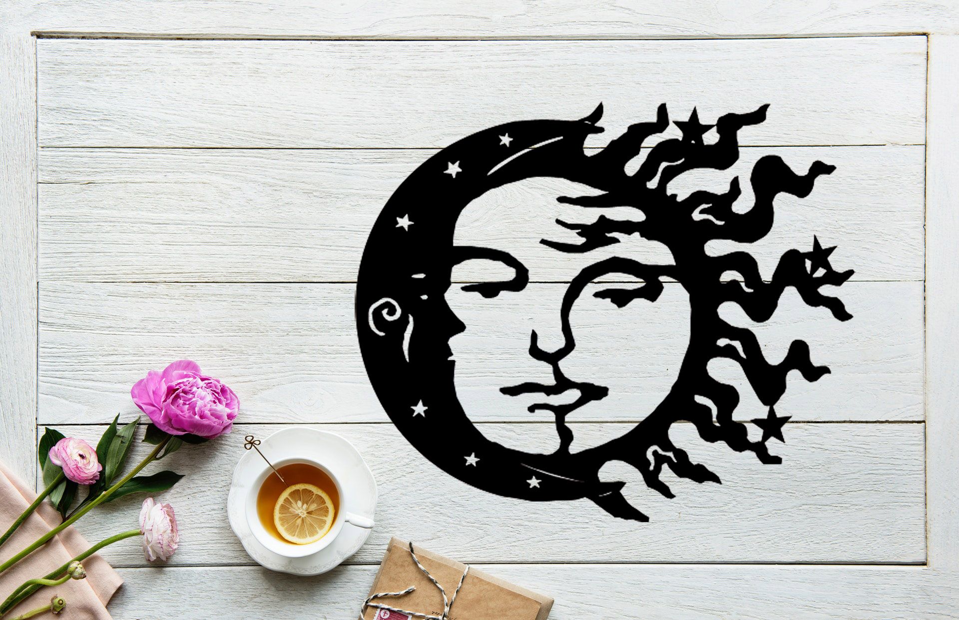 Sc Metal Art ,sun Moon Star, Speical Gift Home Decor Wall Art – Customized  Metal Art Design For Sun Moon Star Wall Art (Photo 15 of 15)