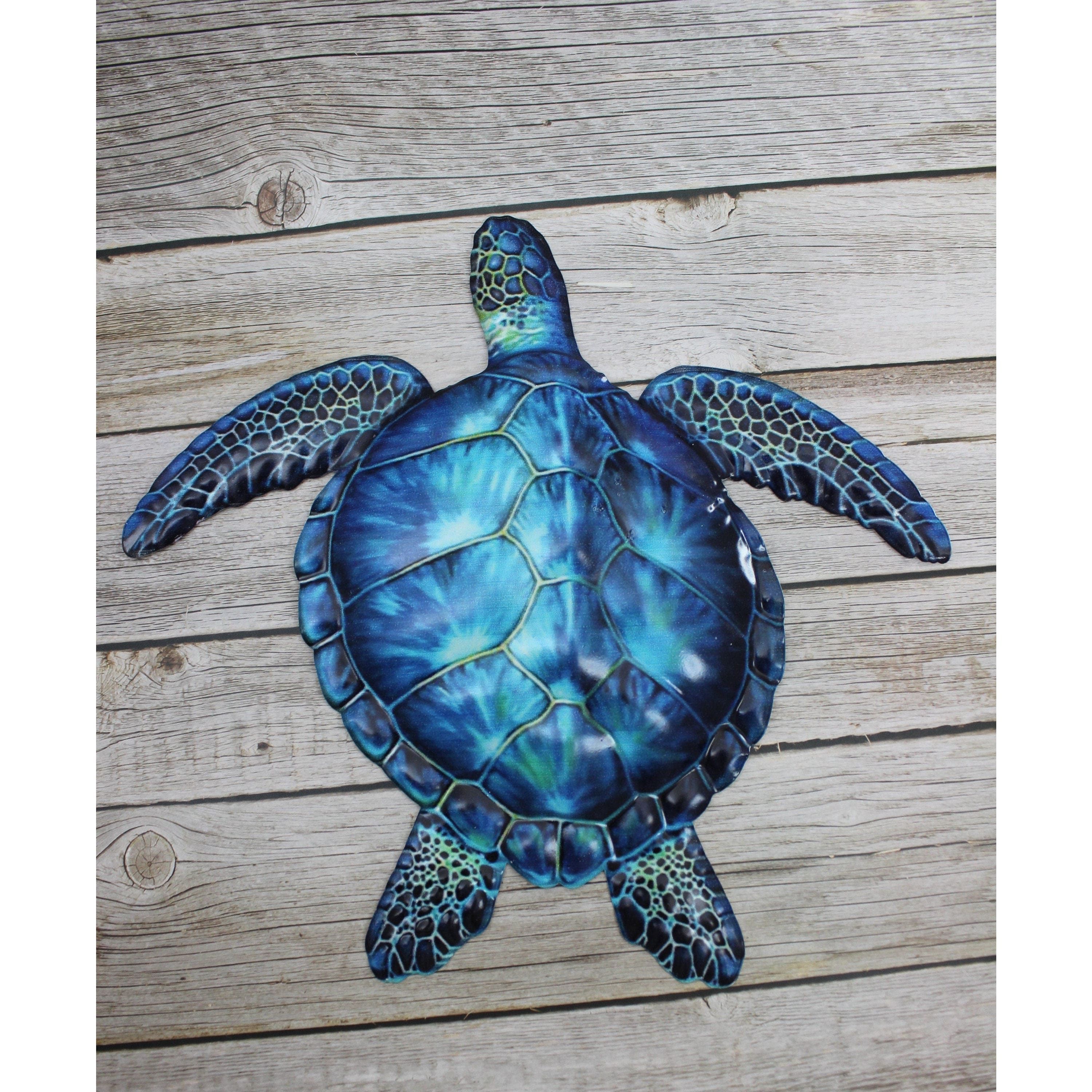 Sea Turtle Wall Art, Sea Turtle Wall Decor, Nautical Decor, Turtle Gift, Turtle  Wall Art Metal | Pink Horse Florida Within Turtle Wall Art (Photo 13 of 15)