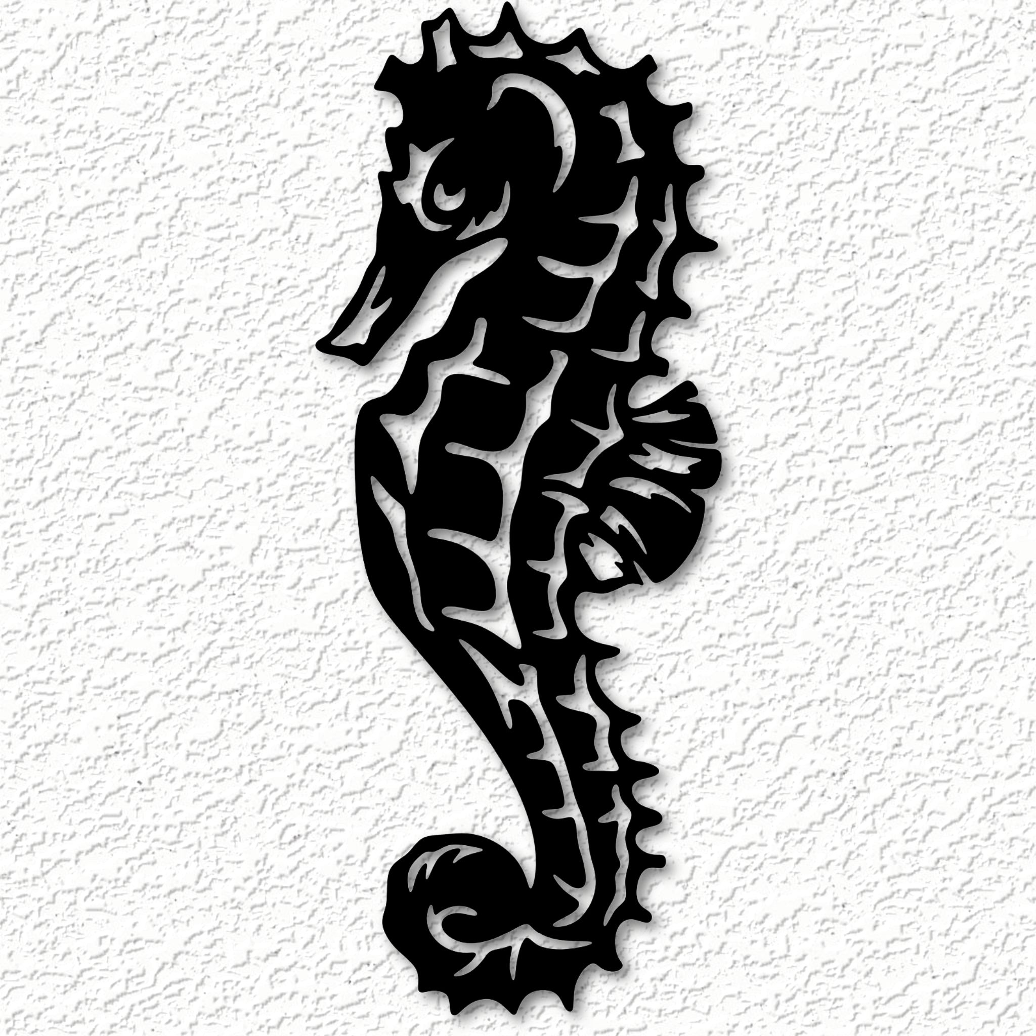Stl File Realistic Seahorse Wall Art Sea Horse Wall Decor 2d Art  Animal・model To Download And 3d Print・cults In Seahorse Wall Art (View 12 of 15)