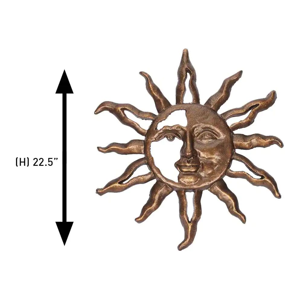 Sun Face Wall Decor Metal Art Outdoor Display 22.5 Inch Weather Resistant |  Ebay With Regard To Weather Resistant Metal Wall Art (Photo 14 of 15)