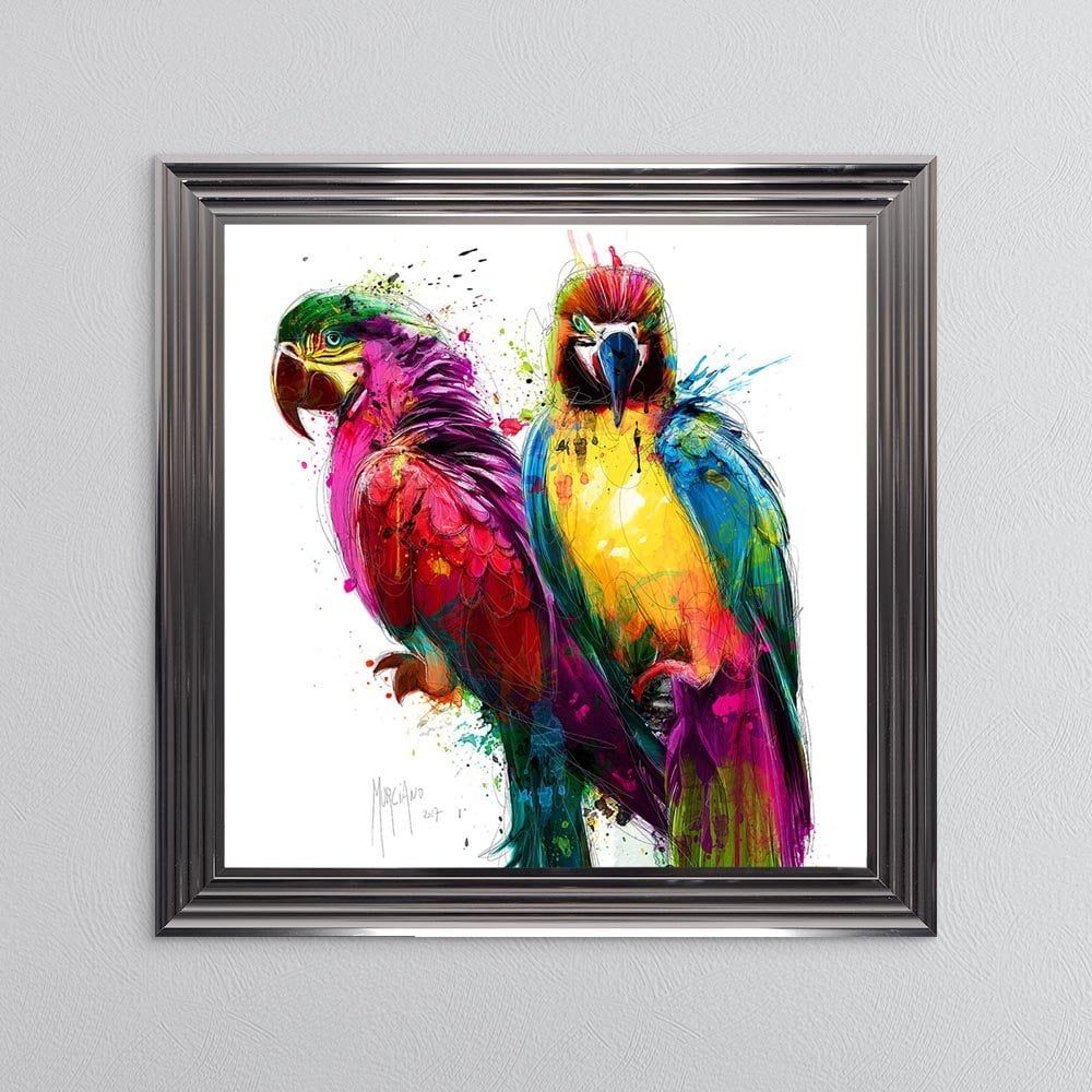 Tropical Parrots Framed Wall Artpatrice Murciano | 1wall With Regard To Parrot Tropical Wall Art (Photo 14 of 15)