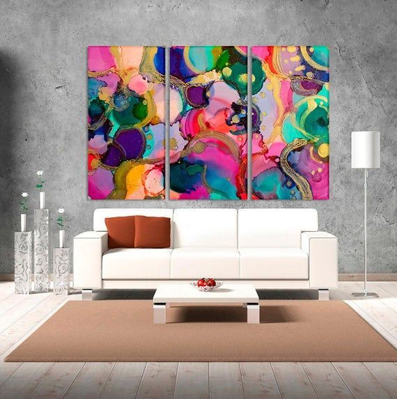 Watercolor Canvas Modern Wall Art Canvas Wall Art Modern – Etsy | Modern Wall  Art, Modern Wall Art Canvas, Wall Canvas Throughout Heavy Duty Wall Art (Photo 10 of 15)