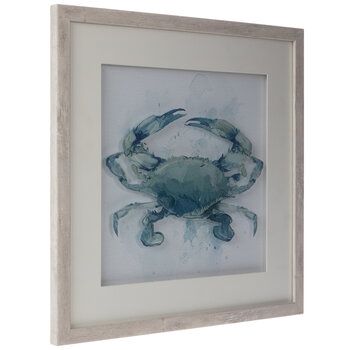 Watercolor Crab Framed Wall Decor | Hobby Lobby | 1794361 With Crab Wall Art (View 4 of 15)