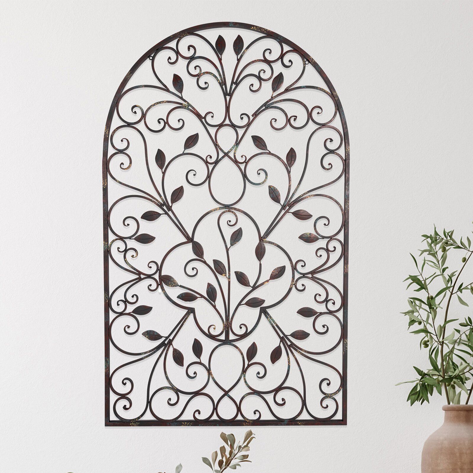 Wrought Iron Wall Decor – Ideas On Foter Throughout Iron Outdoor Hanging Wall Art (View 11 of 15)