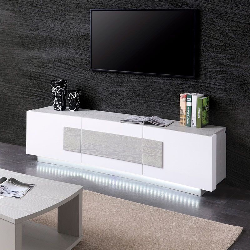 Contemporary Tv Stand Throughout Most Recent White Tv Stands Entertainment Center (View 8 of 15)
