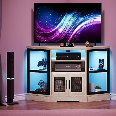 Featured Photo of 15 Collection of Tv Stands with Led Lights & Power Outlet