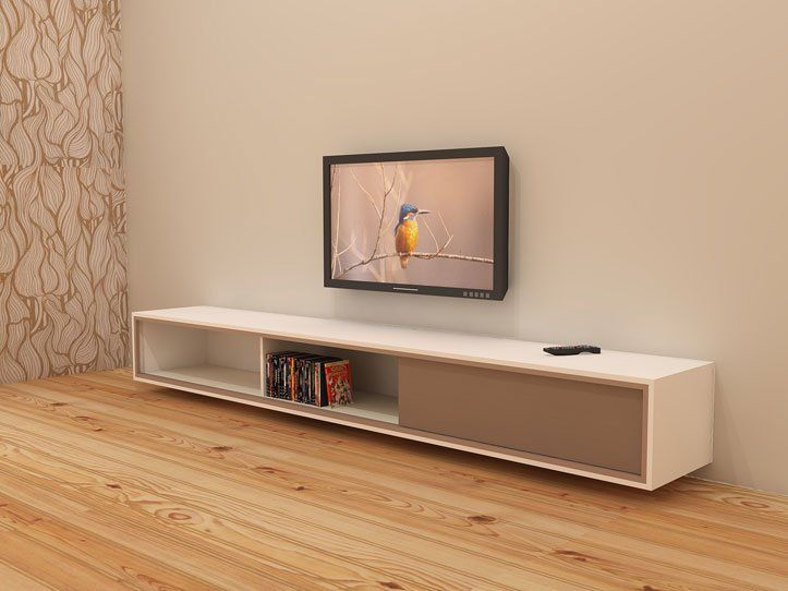 Diy Furniture Plan Floating Tv Cabinet Arturo For Plywood Or Mdf Inside Most Popular Wall Mounted Floating Tv Stands (View 12 of 15)
