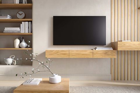 Floating Tv Stand Oak (View 7 of 15)
