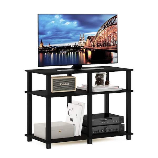 Furinno Romain Turn N Tube 31.5 In.espresso/black Tv Stand Fits Tv's Up To  40 In. 20313exbk – The Home Depot Inside Current Romain Stands For Tvs (Photo 2 of 15)