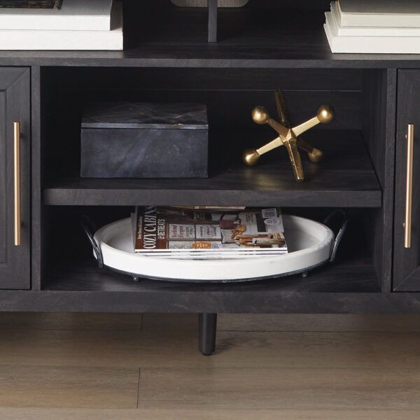 Latest Oaklee Tv Stands In Oaklee 60in Charcoal Tv Console (Photo 2 of 15)