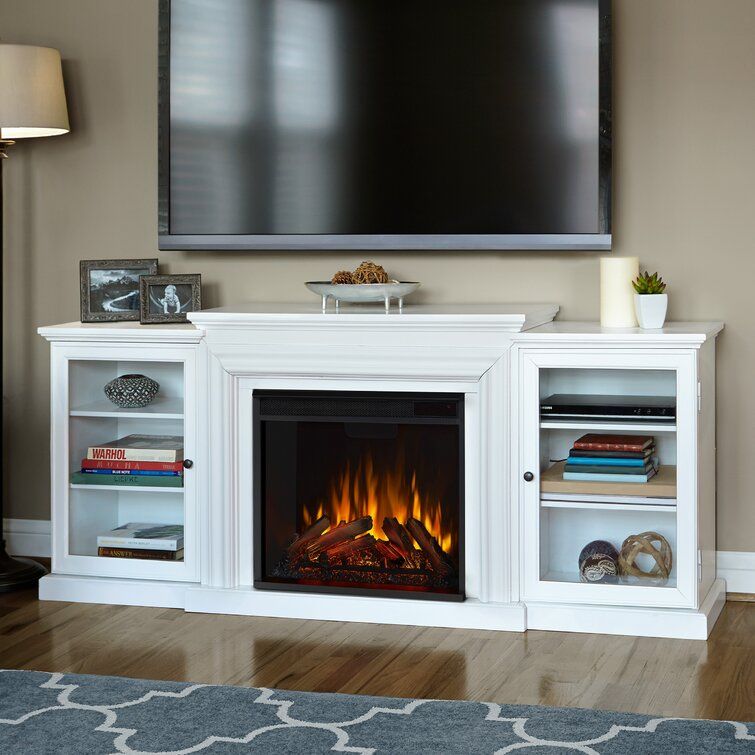 Latest Tv Stands With Electric Fireplace Throughout Real Flame Frederick 72'' Tv Stand With Fireplace & Reviews (View 3 of 15)