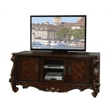 Latest Versailles Console Cabinets Throughout Acme Versailles Tv Console In Cherry  (View 8 of 15)