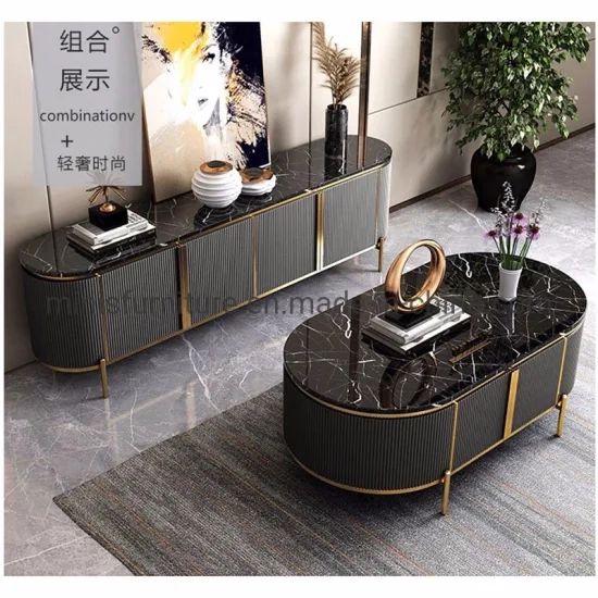 Mn Ts23) Living Room Cabinet Furniture Metal And Black Marble Tv Stand –  China Tv Stand, Tv Table (View 8 of 15)