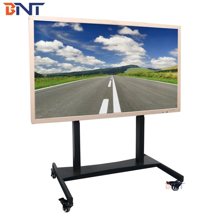 Most Recent Mobile Tilt Rolling Tv Stands For Mobile Tv Stand On Wheels For 46 75 Inch Flat Curved Panel Screens Tvs  Height Adjustable Floor Trolley Stand Holds Up To Tilt Rolling Tv Cart –  China Tv Cart And Mobile Tv (View 10 of 15)