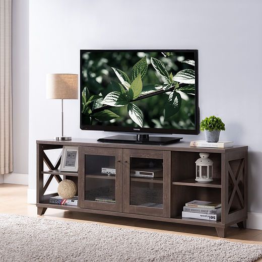 Most Up To Date Tv Stands With 2 Doors And 2 Open Shelves With Tv Stands & Media (View 8 of 15)