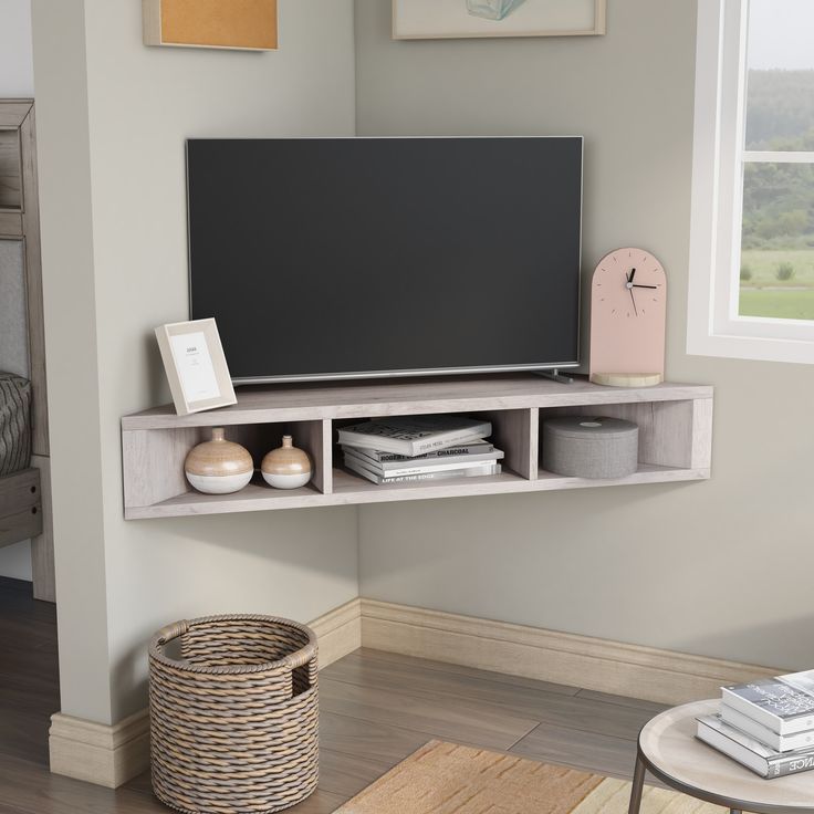 Mounted Tv Ideas Living Rooms, Oak Corner Tv  Stand, Corner Tv In Current Top Shelf Mount Tv Stands (View 14 of 15)