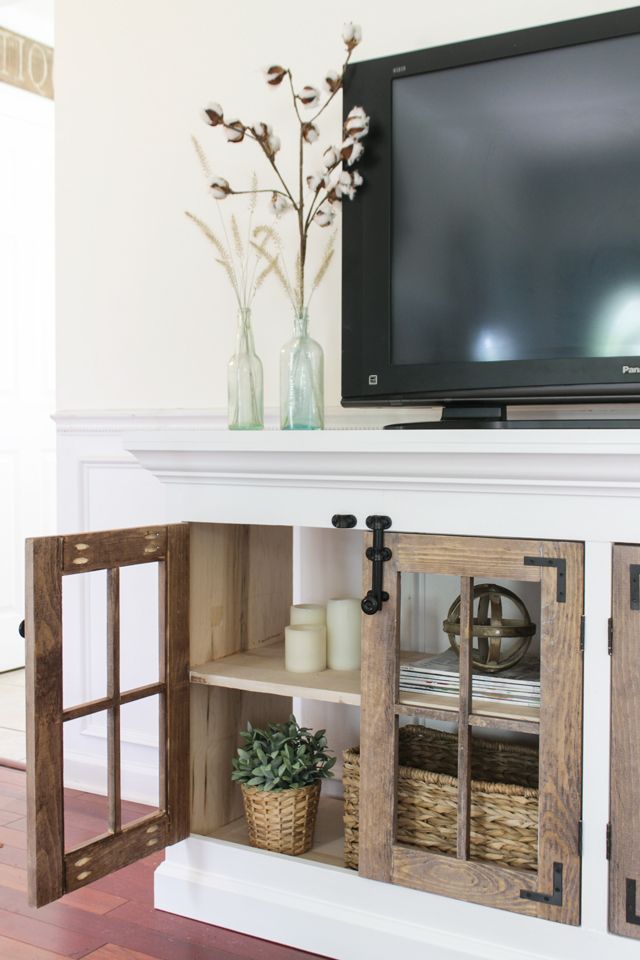 Preferred Farmhouse Media Entertainment Centers With Farmhouse Media Cabinet – Free Plans – Shades Of Blue Interiors (View 11 of 15)