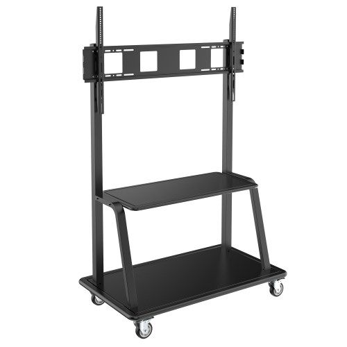 Rolling Tv Stand, Height Adjustable, Heavy Duty, 60 105 In (View 8 of 15)