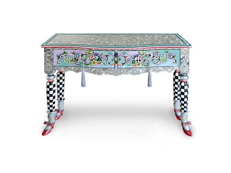 Side Table Versailles – Decovista – Colorful Design Furniture, Statues &  Wall Sculptures For Favorite Versailles Console Cabinets (Photo 4 of 15)