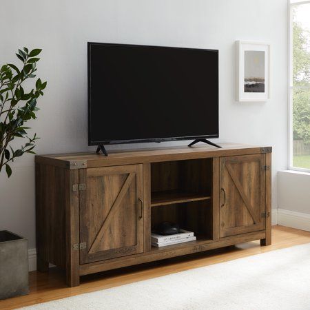 Tv Stand Wood, Barn Door Tv Stand, Farmhouse  Tv Stand Regarding Newest Modern Farmhouse Barn Tv Stands (Photo 2 of 15)