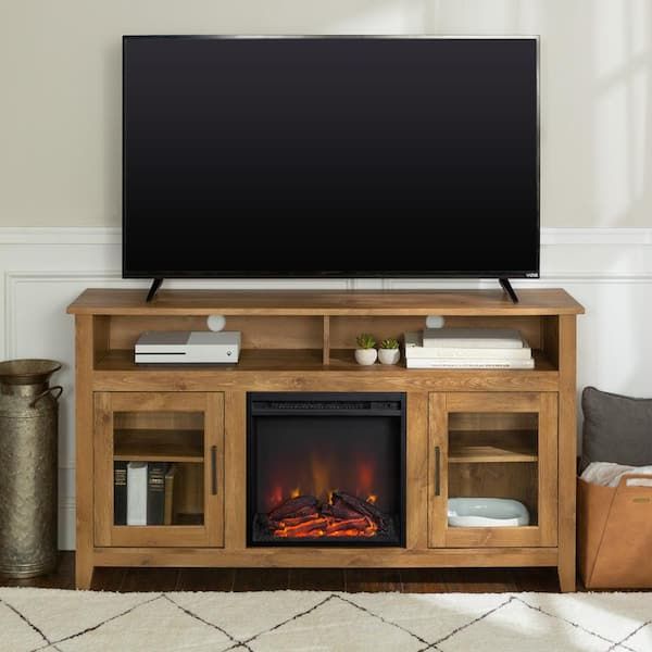 Featured Photo of Top 15 of Wood Highboy Fireplace Tv Stands