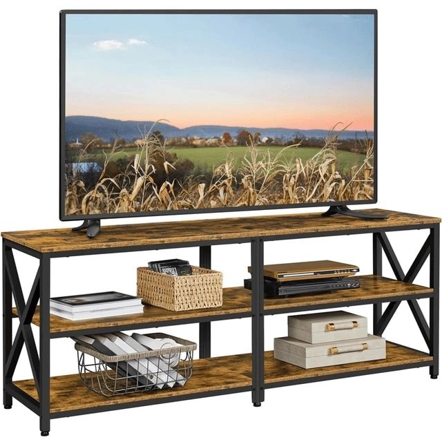 Wood And Metal 3 Tier Stand For Tvs To 70 – Aliexpress For Well Known Tier Stands For Tvs (View 5 of 15)