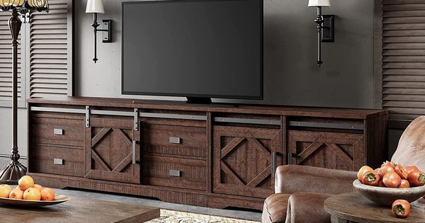 Wood  Tv Cabinet, Farmhouse Tv Stand, (Photo 2 of 5)