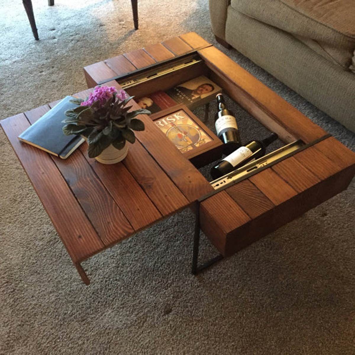 12 Pieces Of Furniture With Hidden Compartments | Family Handyman Pertaining To Coffee Tables With Hidden Compartments (Photo 5 of 15)