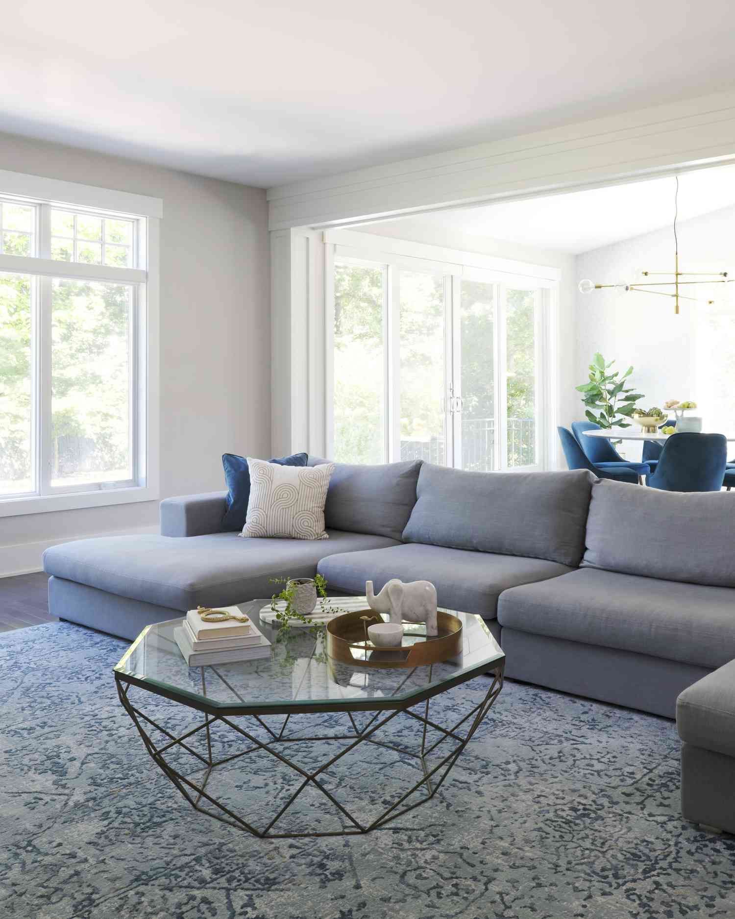 23 Blue And Gray Living Room Ideas For Sofas In Bluish Grey (View 6 of 15)