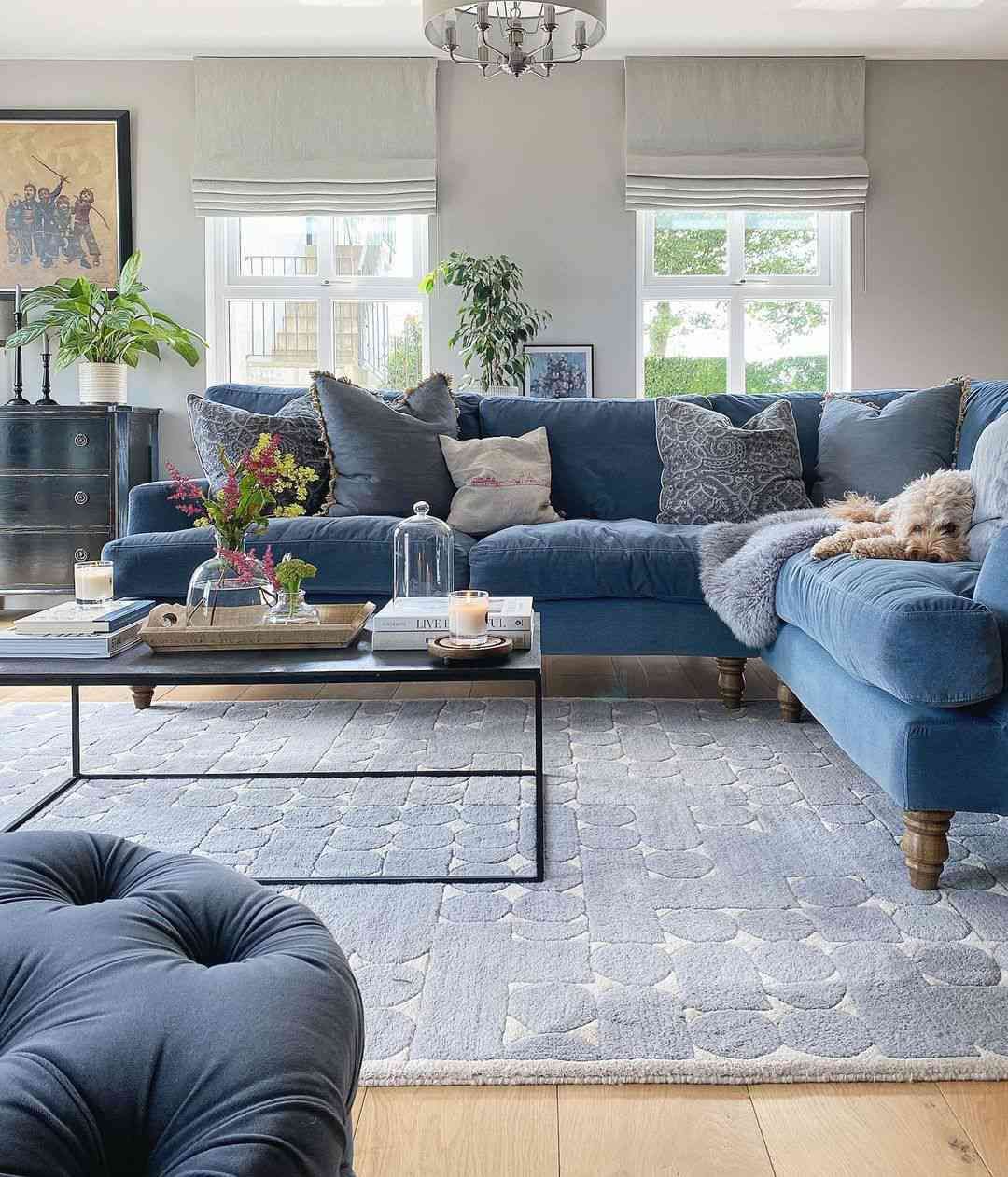 23 Blue And Gray Living Room Ideas Within Sofas In Bluish Grey (View 3 of 15)