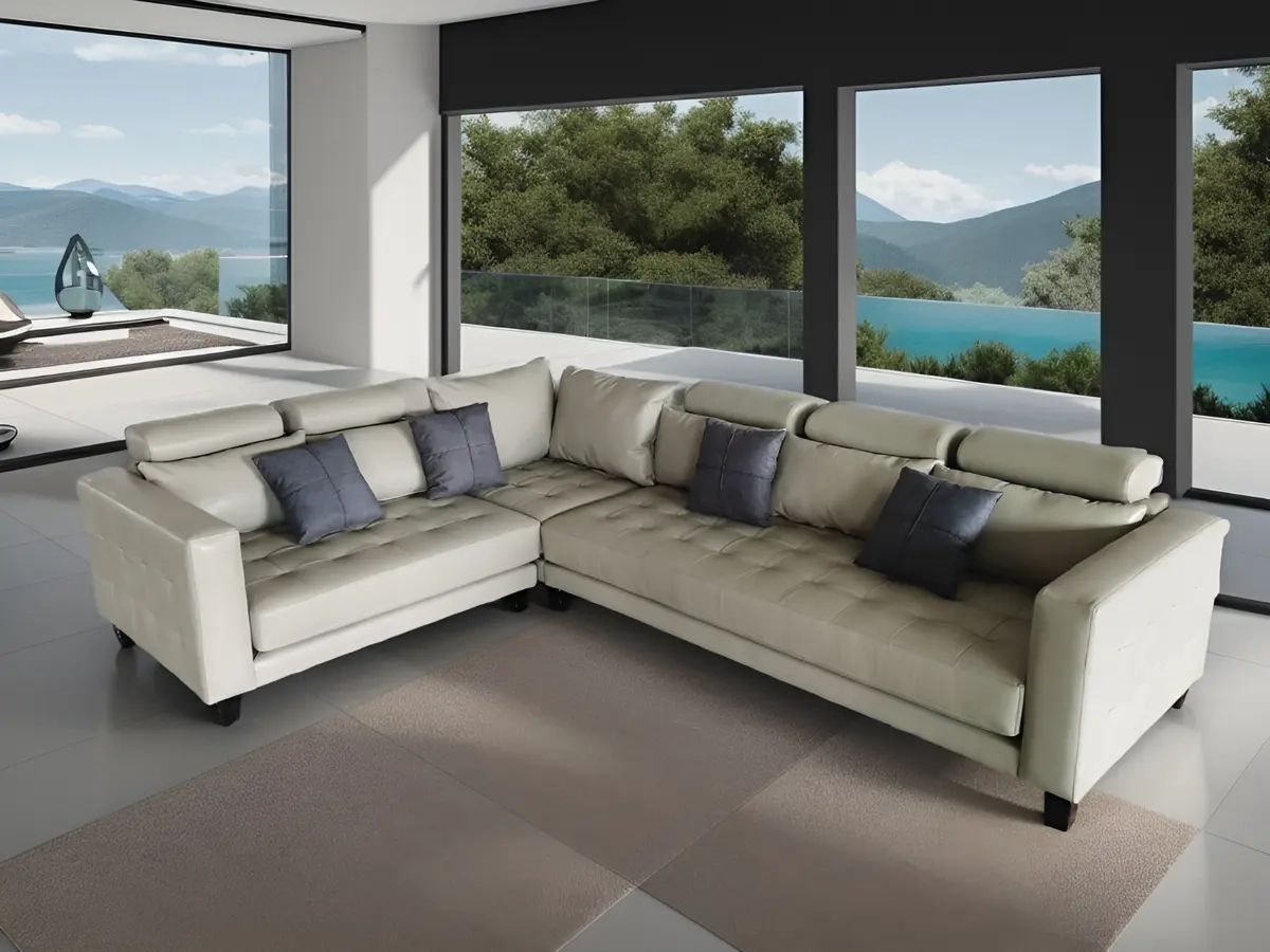 3 Piece Modern Leather Sectional Sofa Set S158 (custom Made Options) | Ebay Inside 3 Piece Leather Sectional Sofa Sets (View 4 of 15)