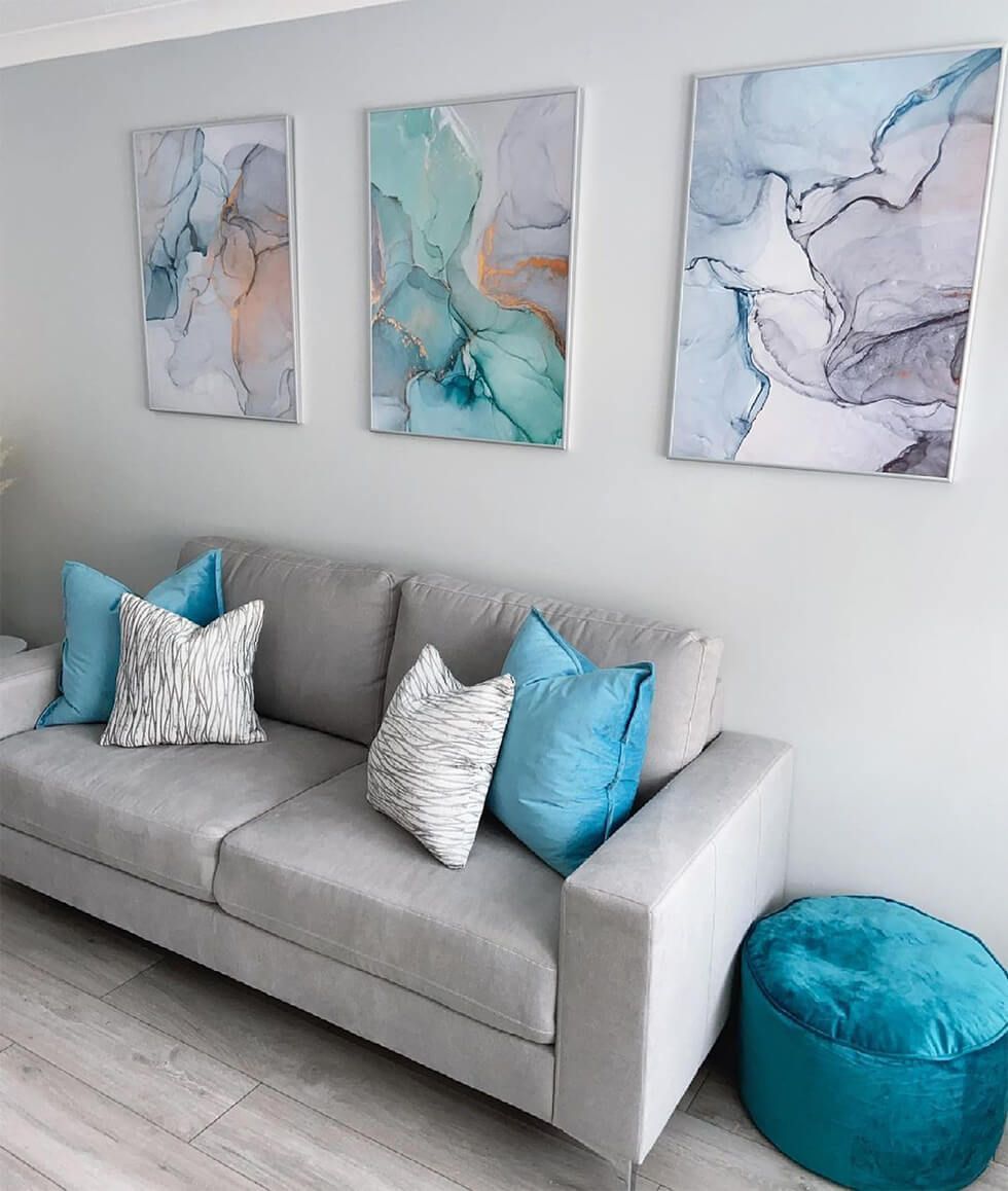 5 Ways To Style Your Grey And Blue Living Room | Inspiration | Furniture  And Choice For Sofas In Bluish Grey (View 8 of 15)