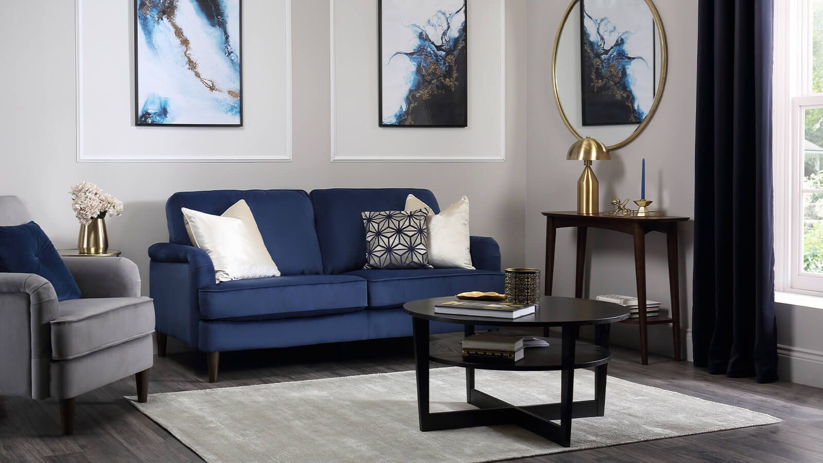 5 Ways To Style Your Grey And Blue Living Room | Inspiration | Furniture  And Choice Within Sofas In Bluish Grey (View 4 of 15)